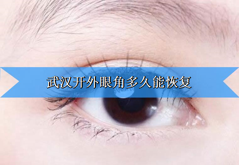 武汉开外眼角多久能恢复?
