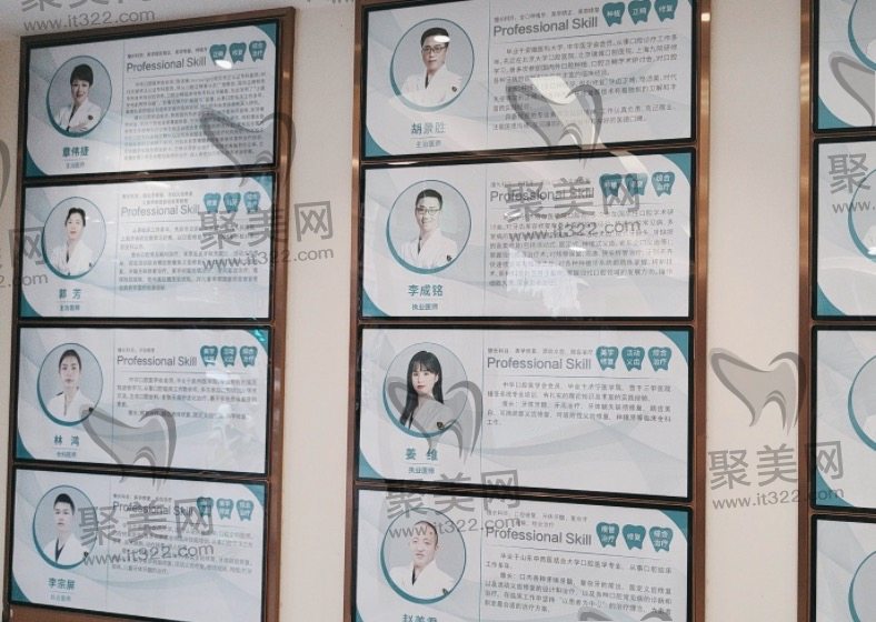 上海金高口腔医师墙 上海金高口腔医师墙