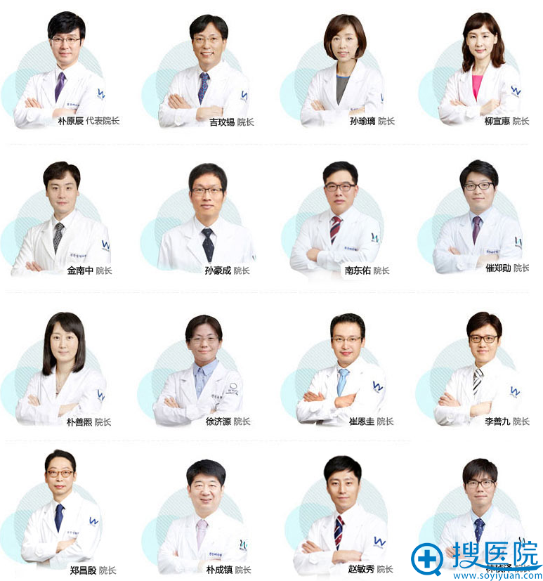 韩国原辰整形外科医院部分院长 韩国原辰整形外科医院部分院长