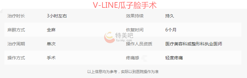 V-LINE瓜子脸手术 V-LINE瓜子脸手术