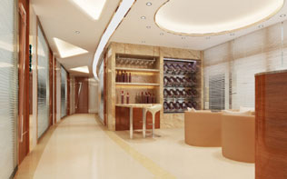 成都贝臣口腔门诊部_大厅一角